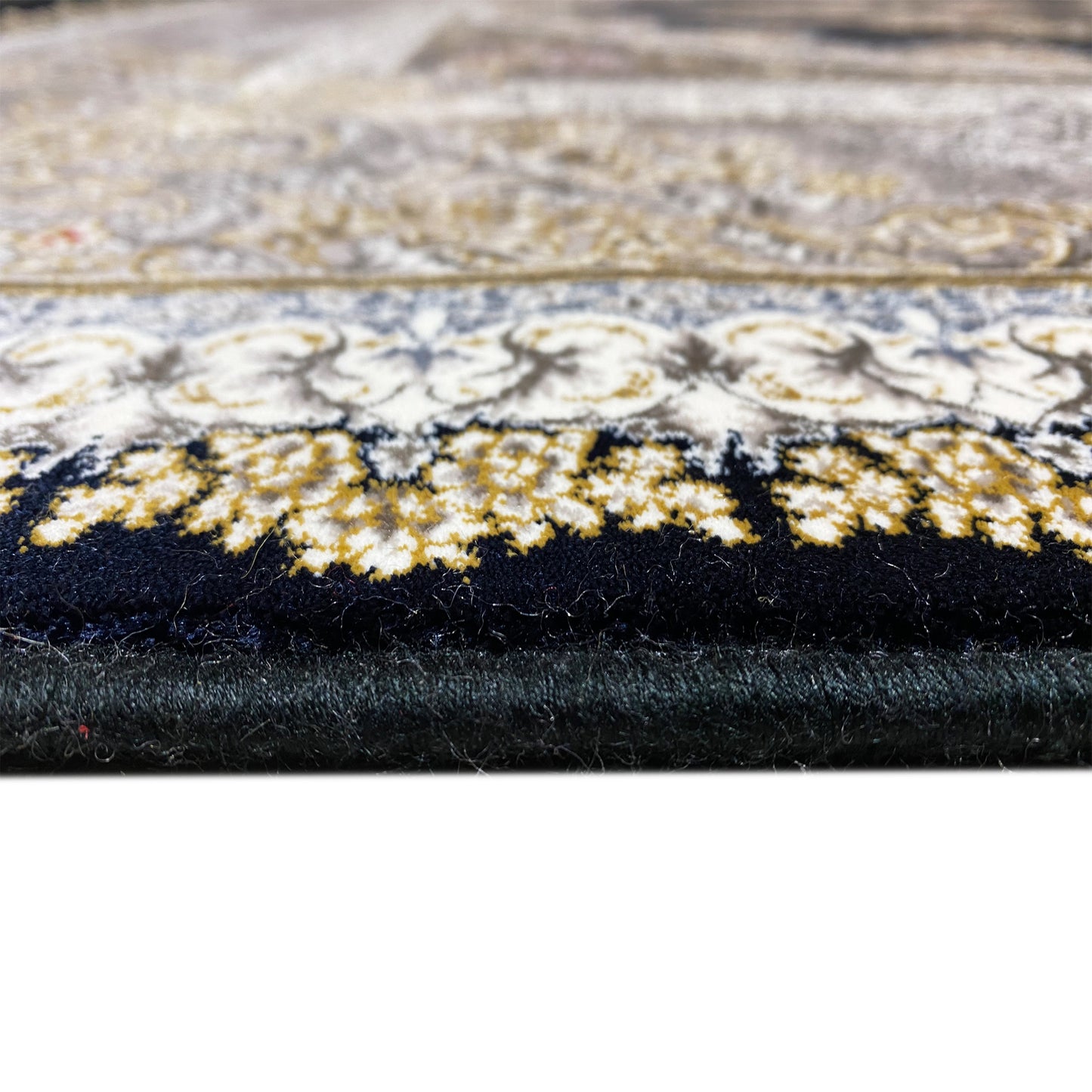 マリンブルーのカーペット 170x240cm