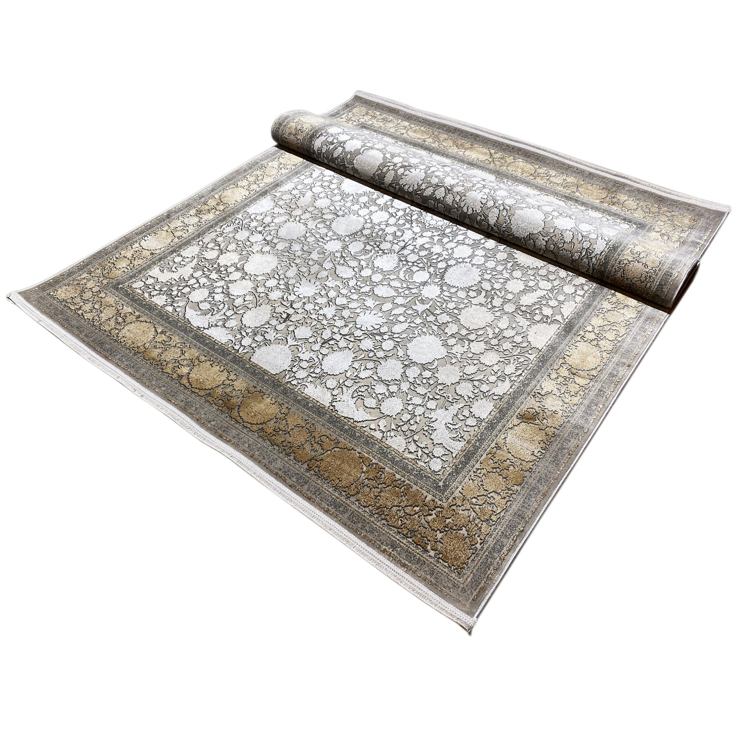 シルバーゴールドカーペット 170x240cm