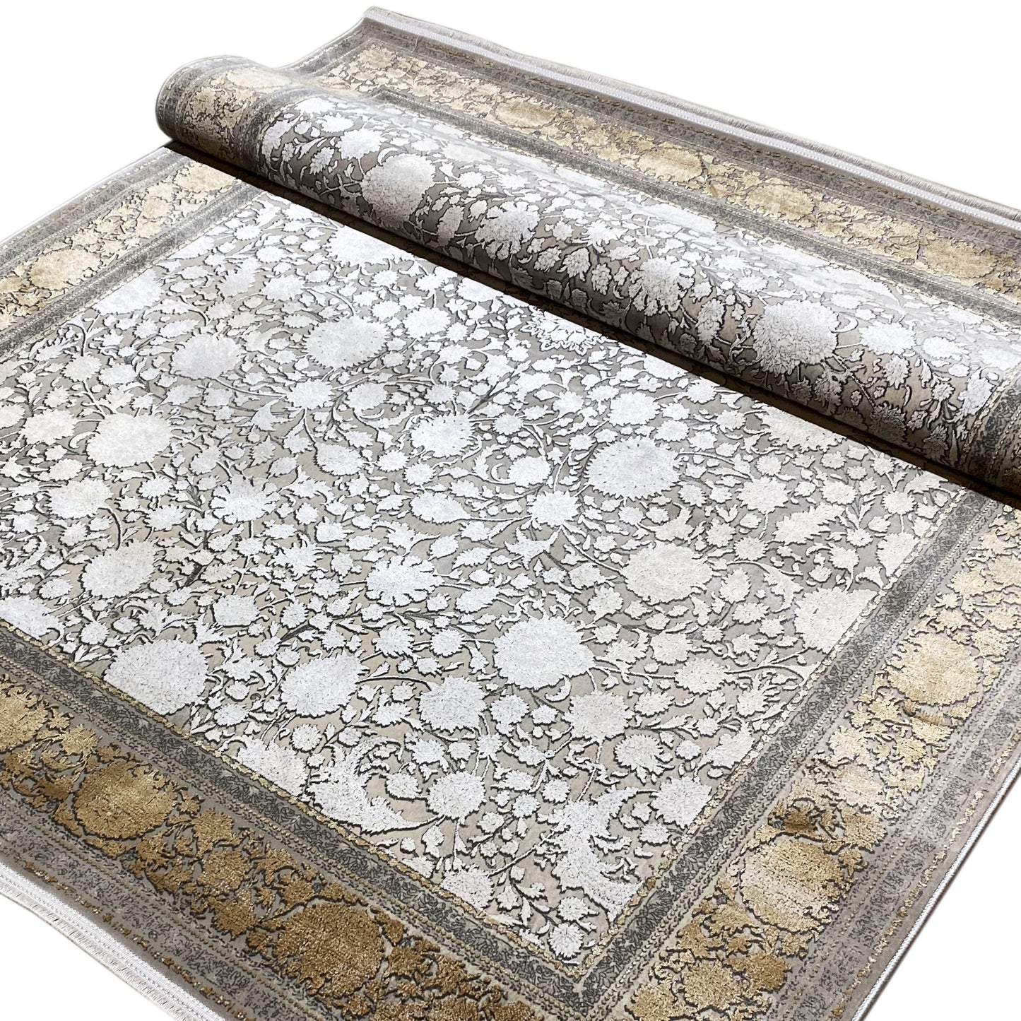 シルバーゴールドカーペット 170x240cm