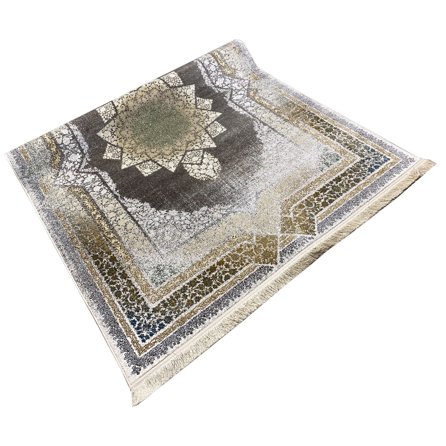 クリーム カーペット 170x240cm