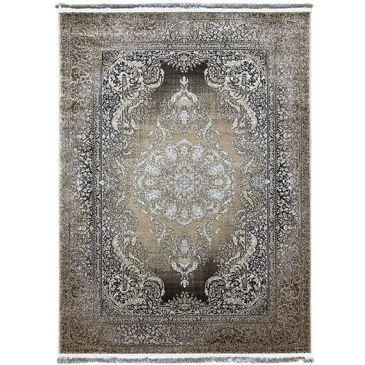 アンティークシルバー メダリオン 170x240cm