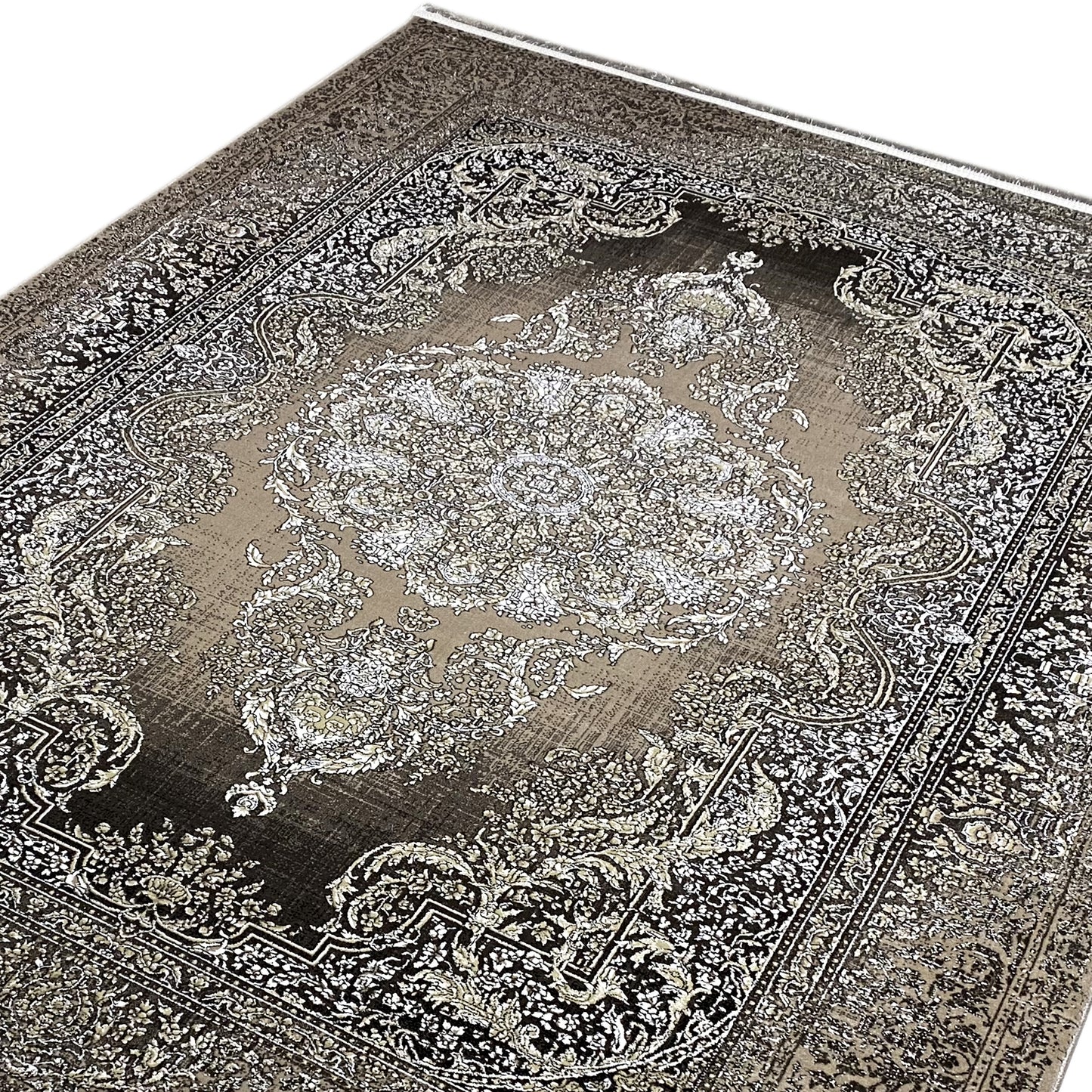 アンティークシルバー メダリオン 170x240cm