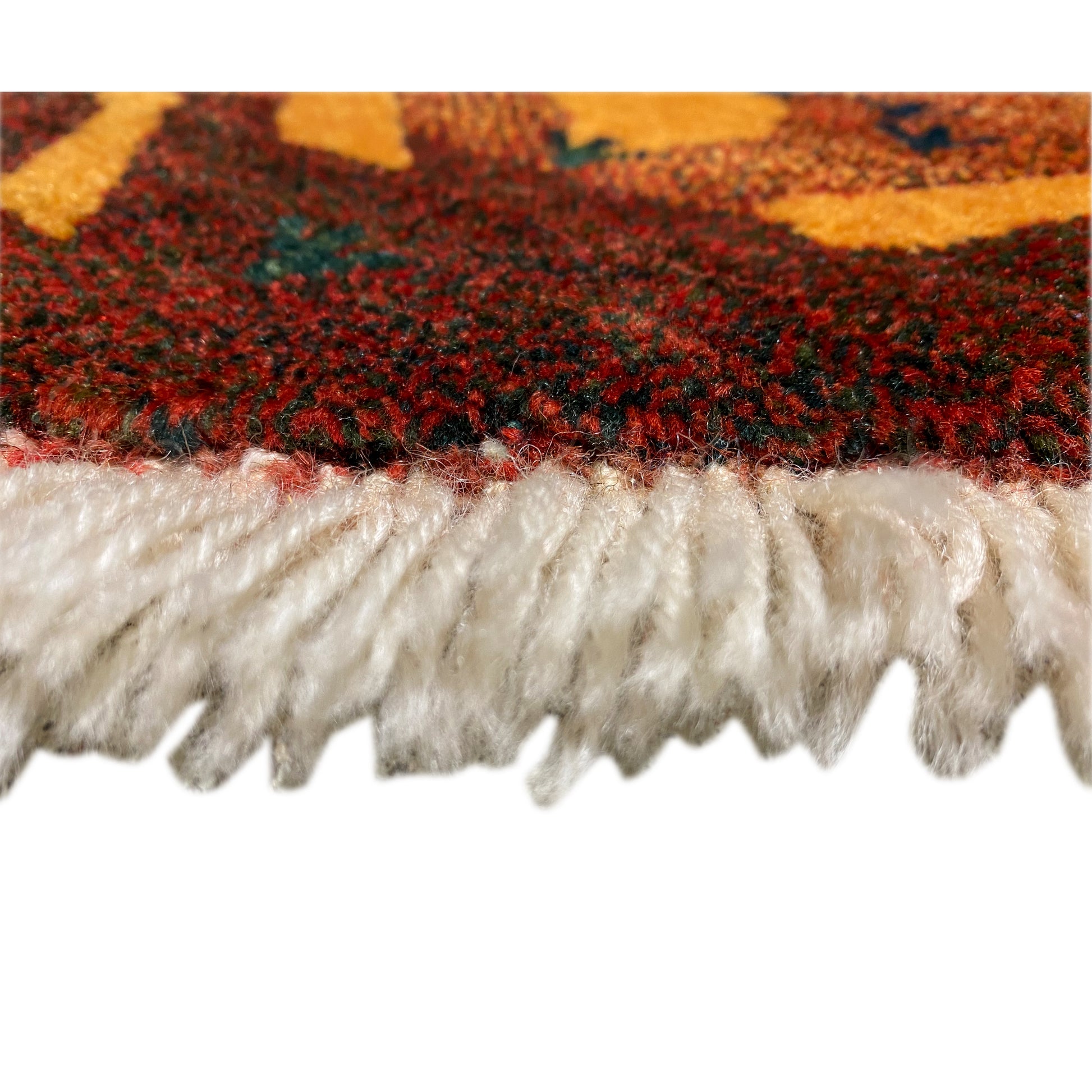 Gabbeh Teppich Braun, 107x107 cm - German Carpet Shop