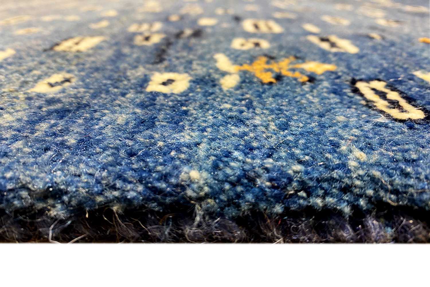 Blauer Gabbeh Teppich 170x240cm - German Carpet Shop