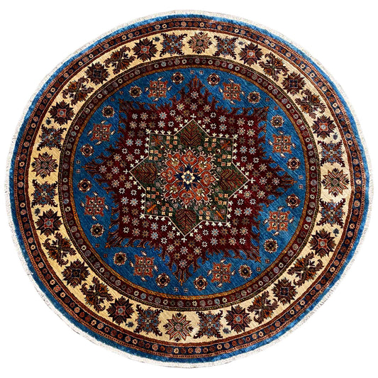 Runder Kazak Teppich, 197x196 cm - German Carpet Shop