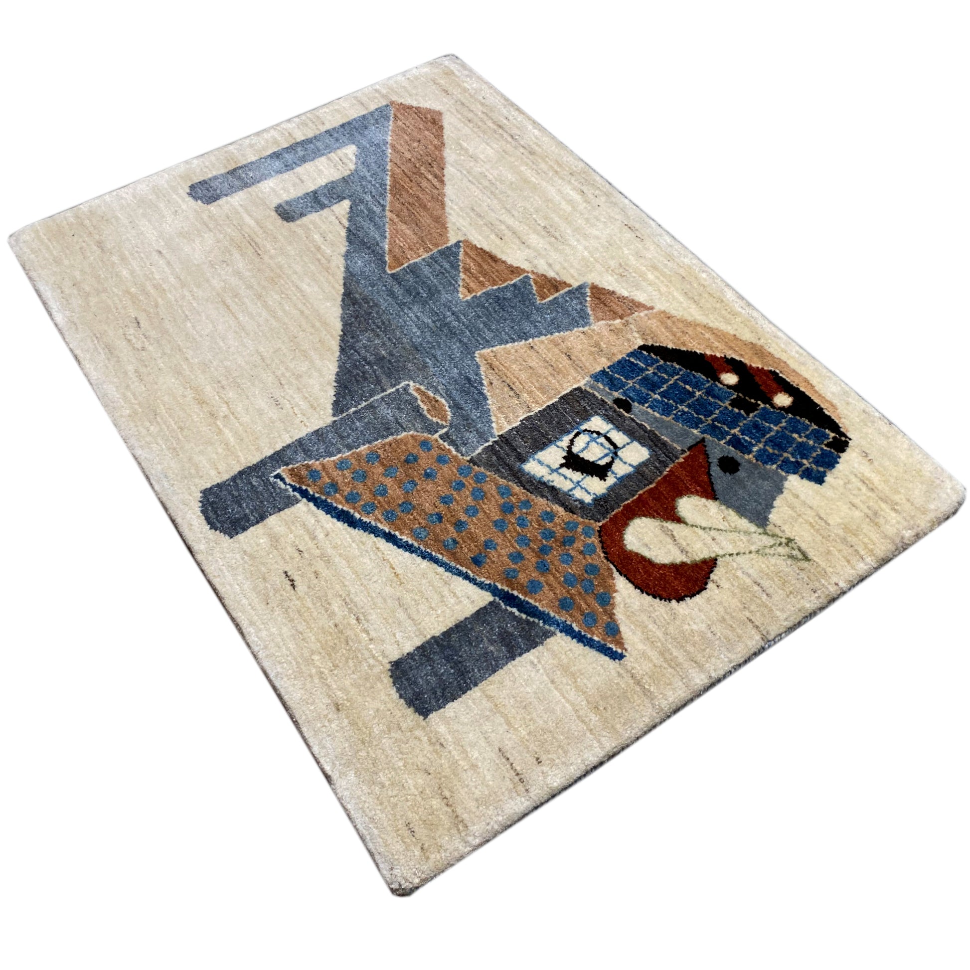 Gabbeh Teppich Abstrakt 117x80 cm - German Carpet Shop