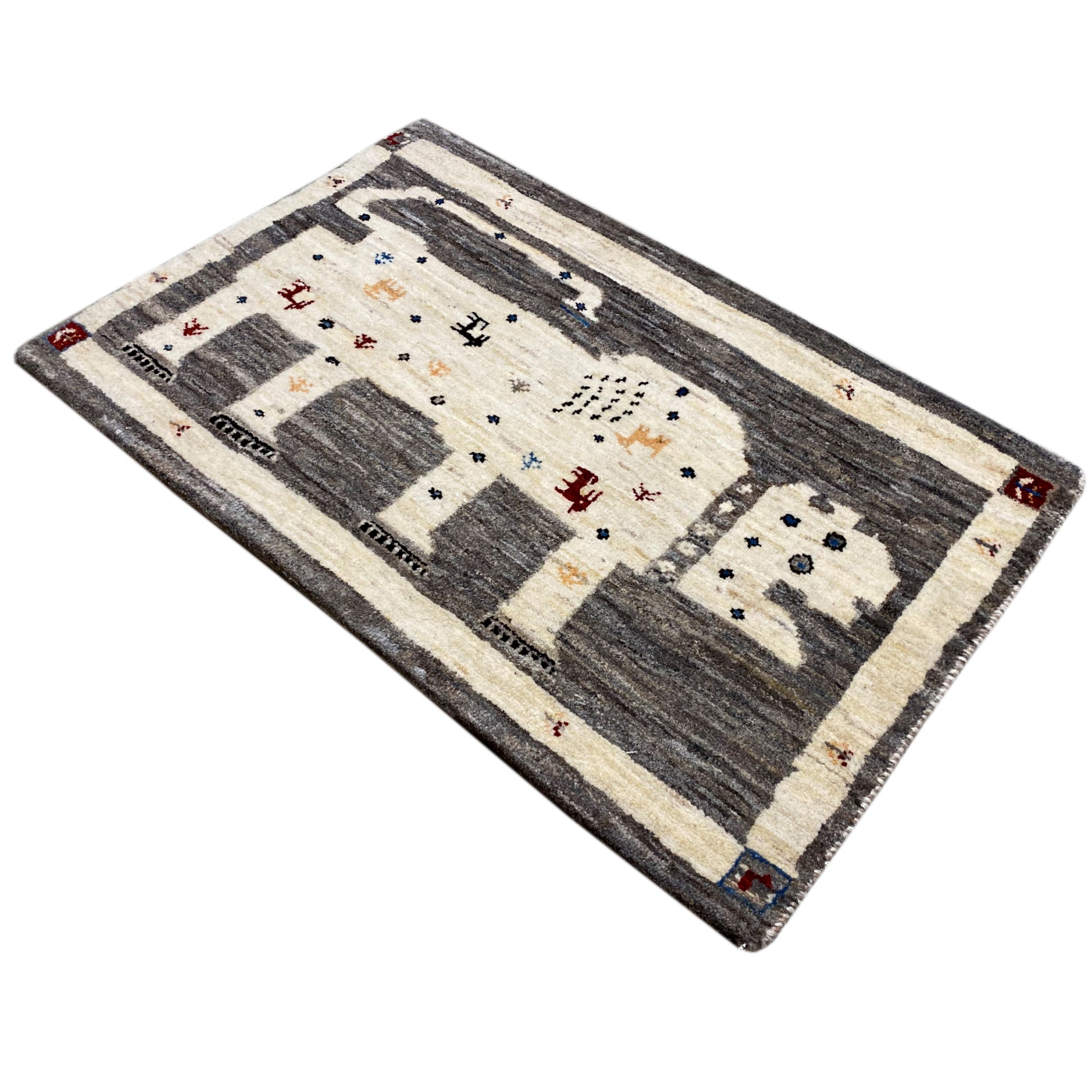 Gabbeh Teppich Löwe 89x60 cm - German Carpet Shop