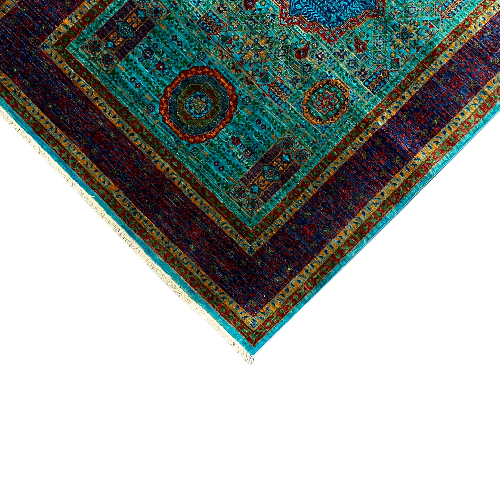 Handgeknüpfter Mamluk Teppich 188x129 cm - German Carpet Shop