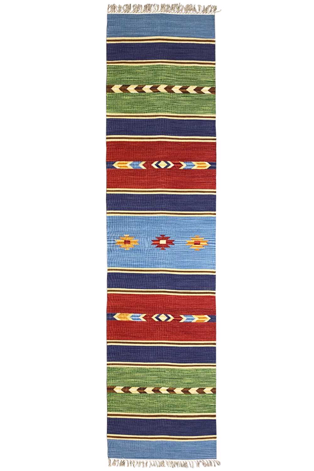 Moderner Kelim Läufer Teppich - Samak (80x300 cm) - German Carpet Shop