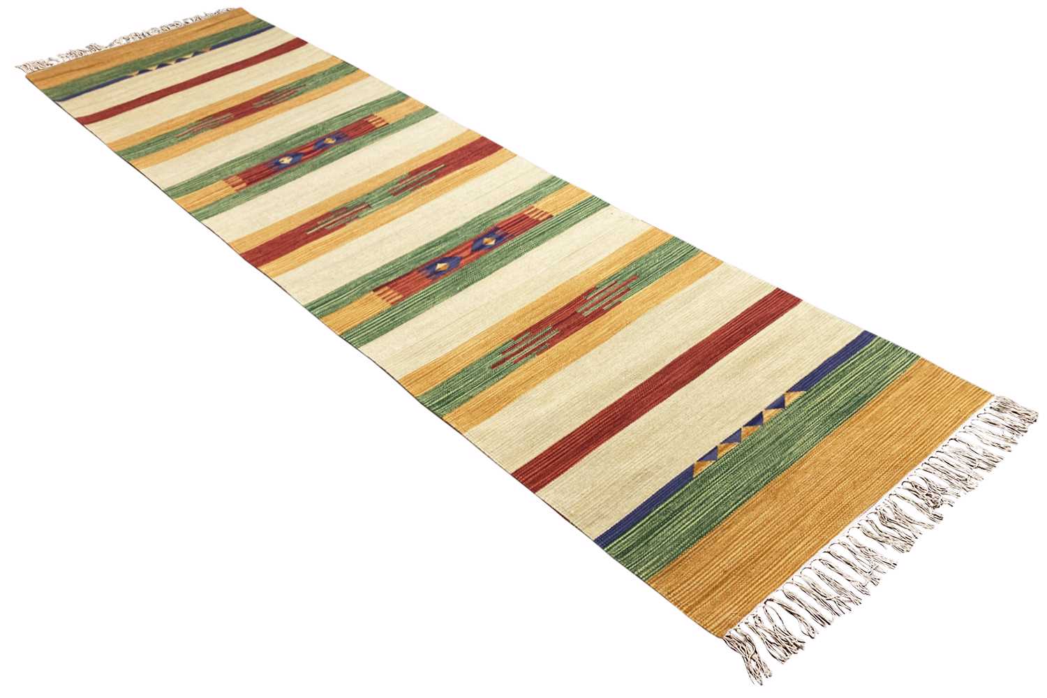 Moderner Kelim Läufer Teppich - Samak (80x300 cm) - German Carpet Shop