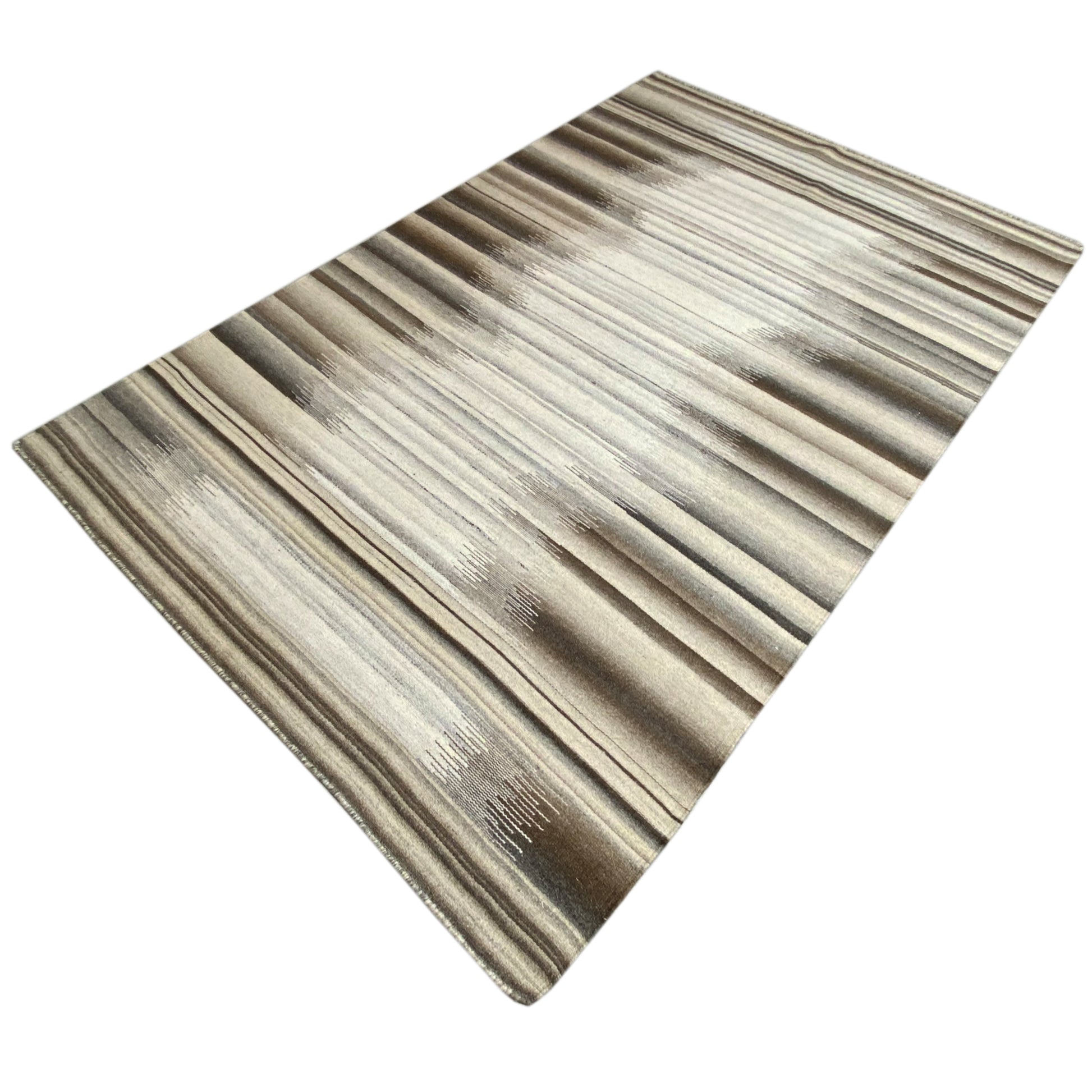 Beiger Kelim Dhurrie Abstrakt 230x160 cm - German Carpet Shop