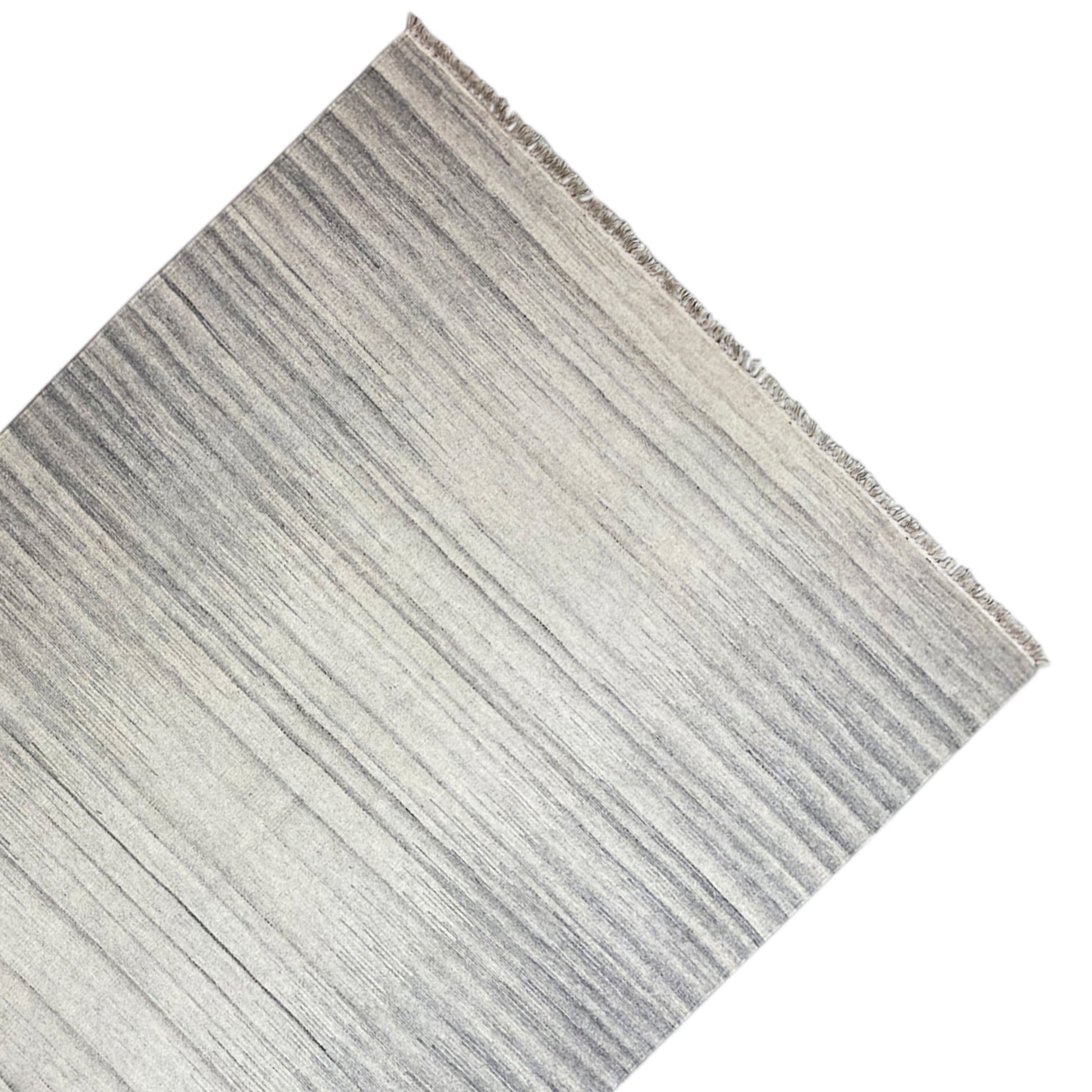 Beiger Kelim Dhurrie Streifen 230x160 cm - German Carpet Shop