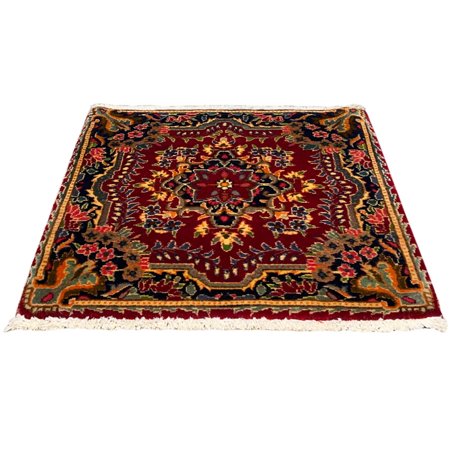 Poshti Teppich, Rot, 64x61 cm - Premium Poshti Teppich from German Carpet Shop - Just €190! Shop now at German Carpet Shop