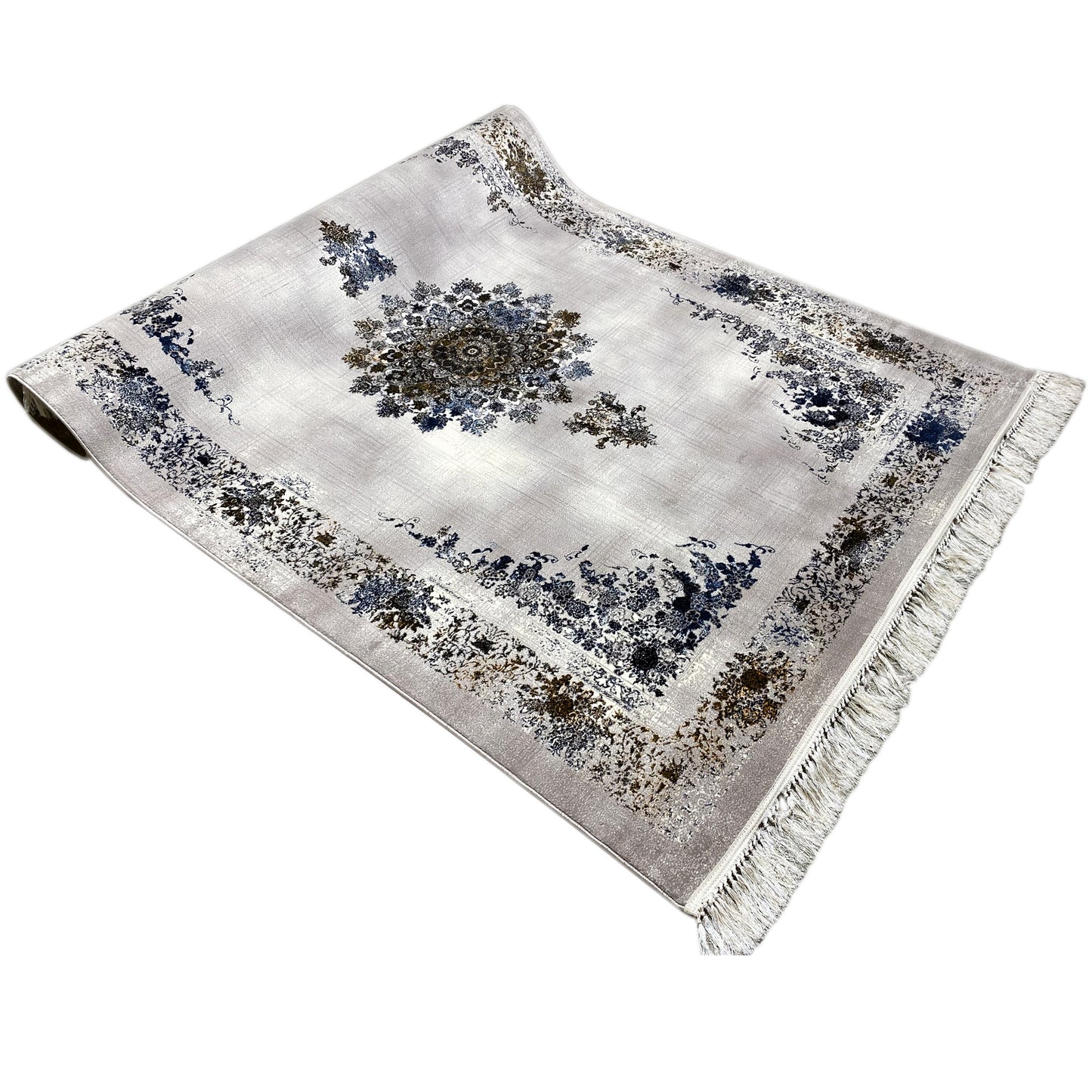 Klassischer Teppich Blau Braun Polypropylen 160x230 dekorativ