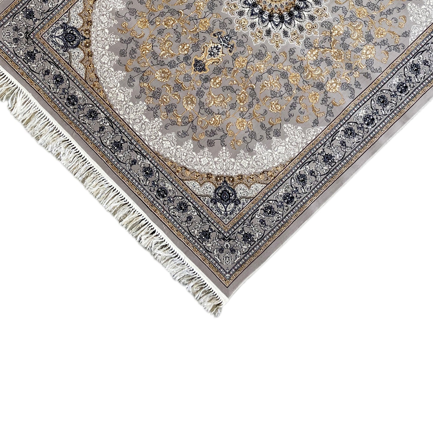 Teppich Orient Design Gewebt Grau Medaillon kaufen.