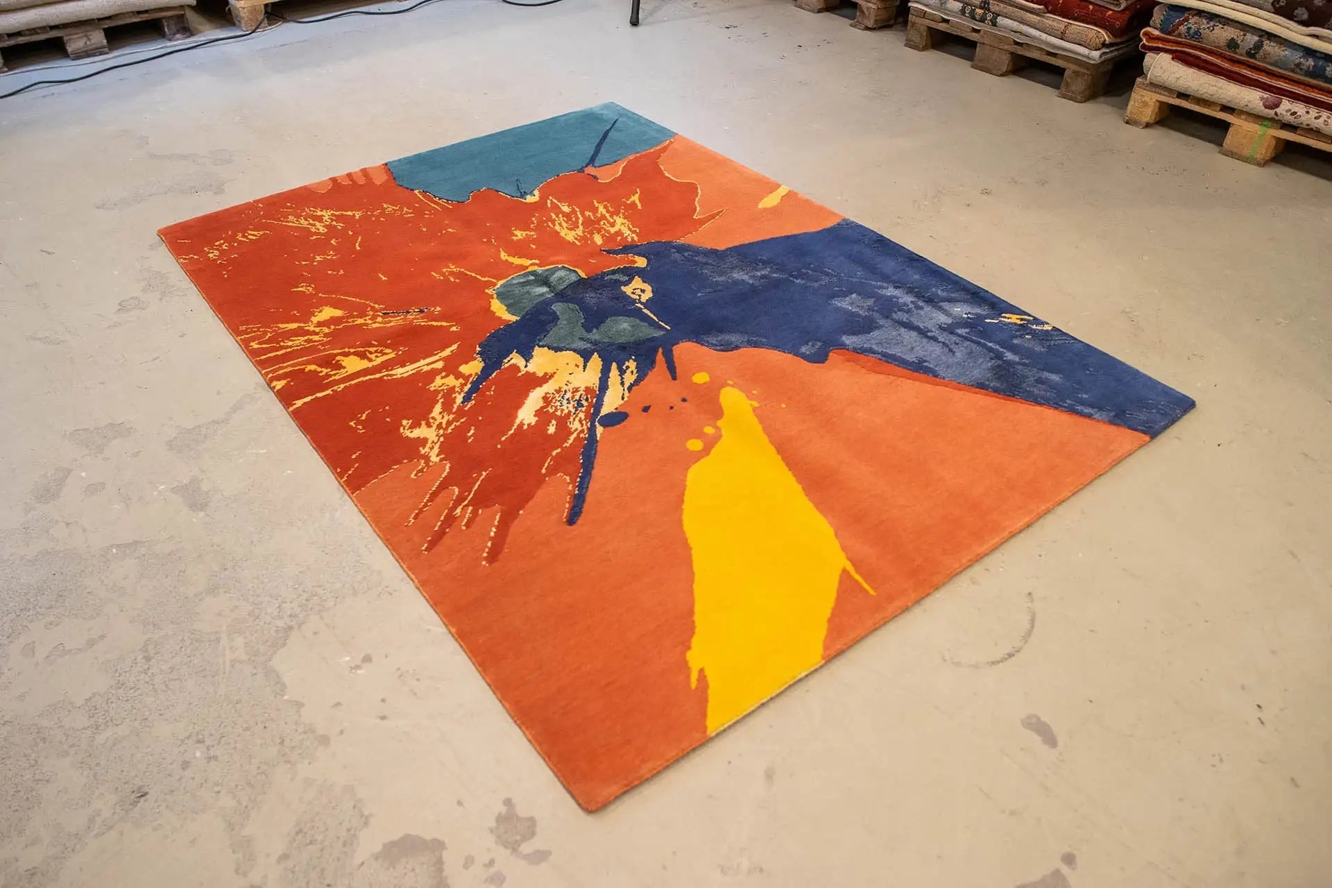 Designer Rug by Pascal Walter - Splash (209x152 cm) - German Carpet Shop