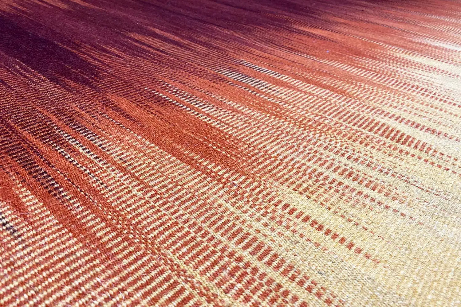 Gelber Kelim Dhurrie Teppich 160x230 cm - German Carpet Shop