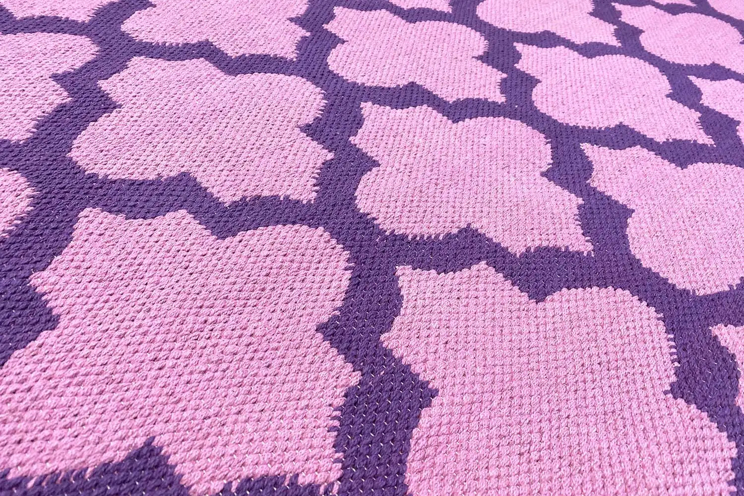 Moderner Kelim - Samak 03 Violet - German Carpet Shop