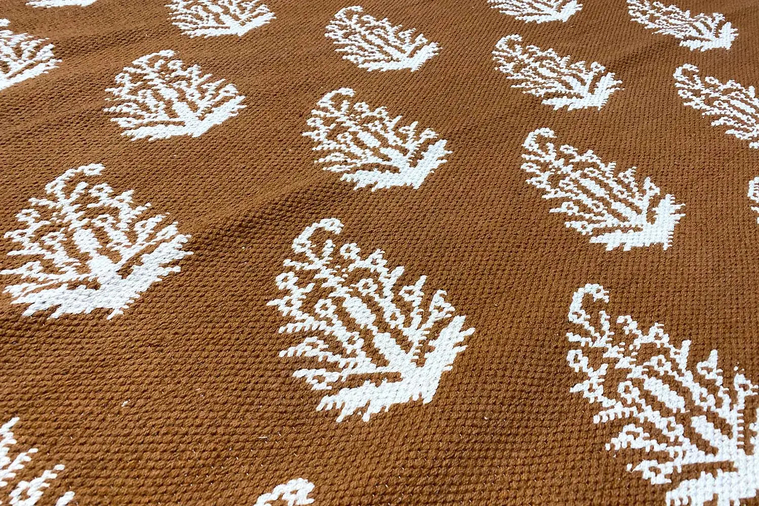 Moderne Kelim - Samak 06 Brown - German Carpet Shop