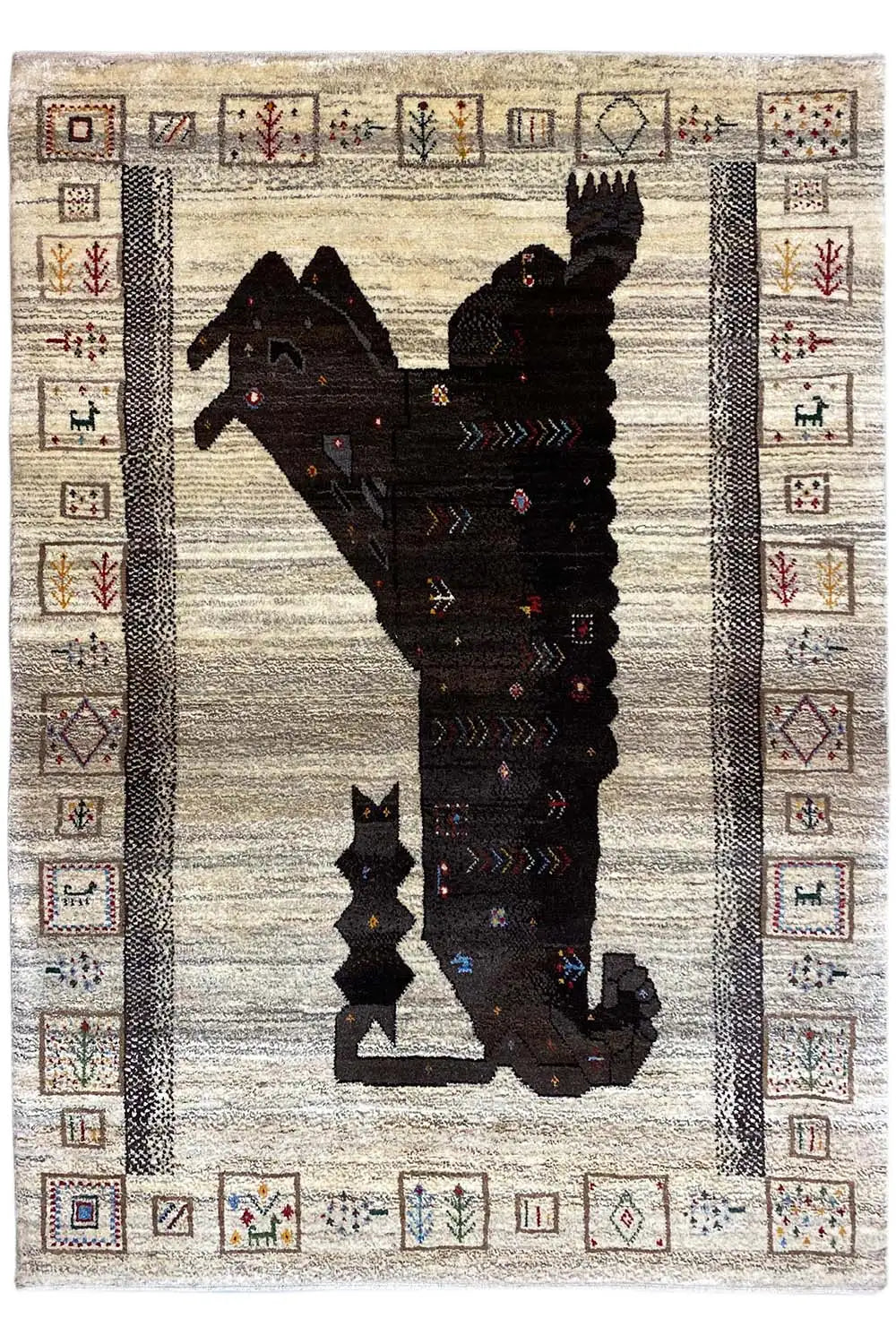 Löwen Gabbeh (154x108 cm) - German Carpet Shop