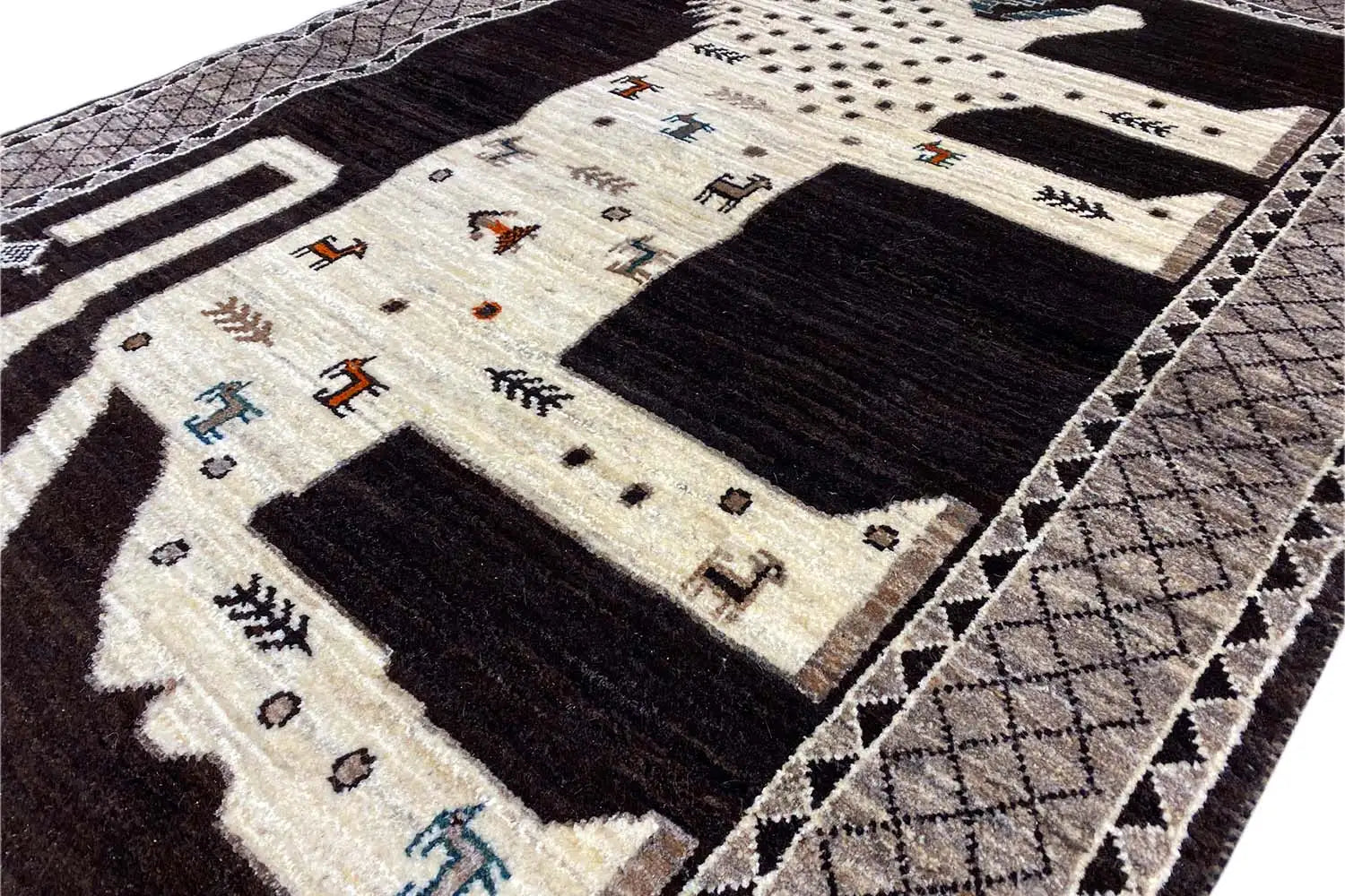 Löwen Gabbeh (163x104cm) - German Carpet Shop