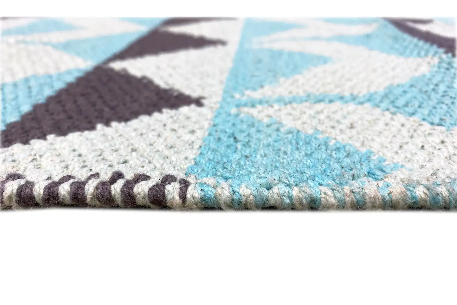 Moderner Kelim - Samak 05 Blue - German Carpet Shop