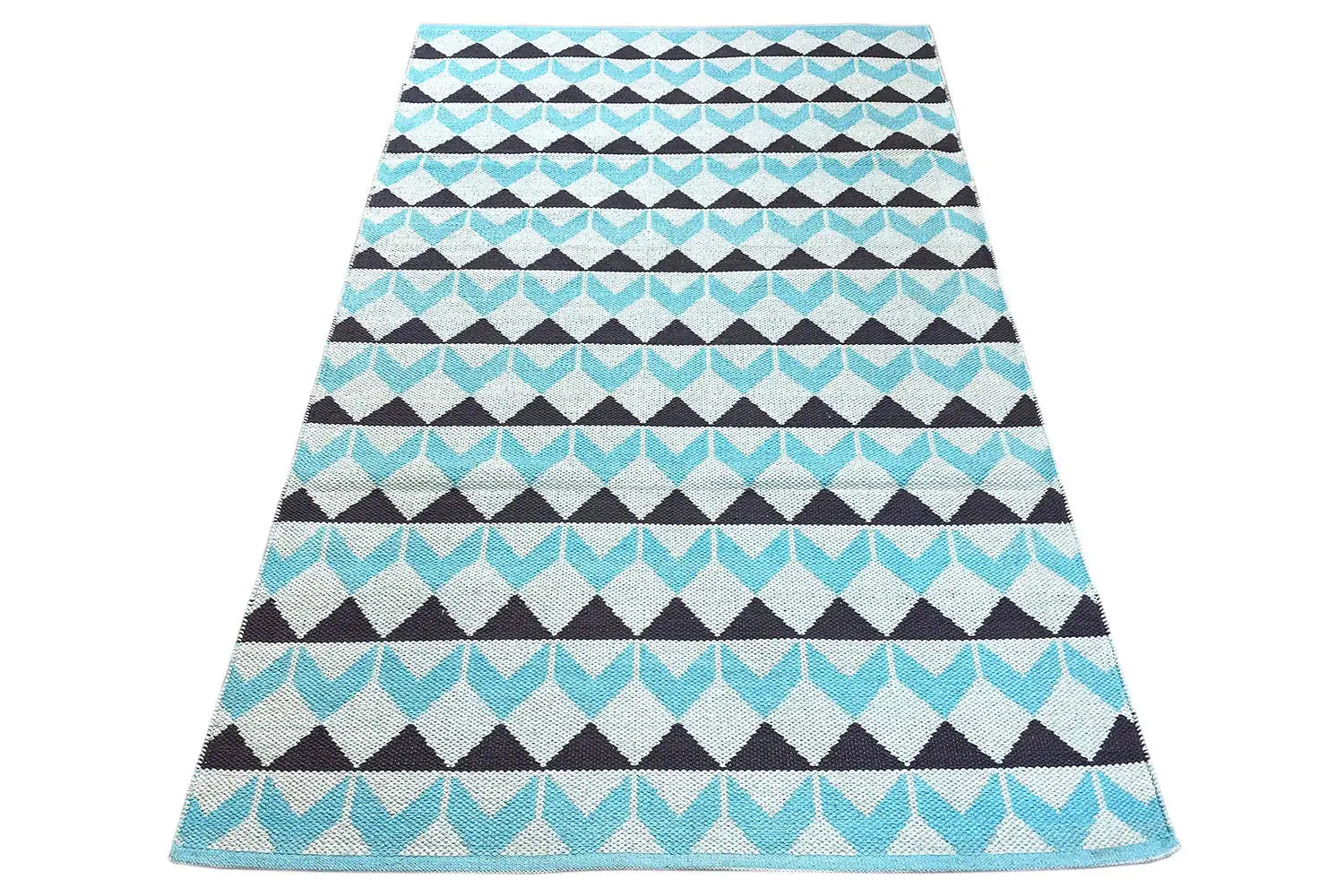 Moderner Kelim - Samak 05 Blue - German Carpet Shop