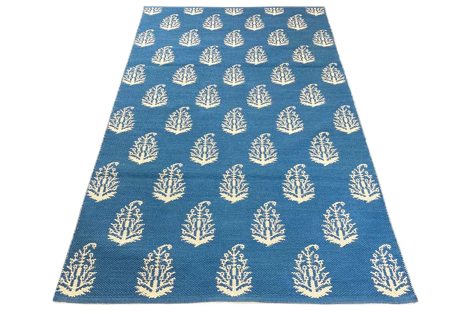 Moderne Kelim - Samak 06 Blue - German Carpet Shop