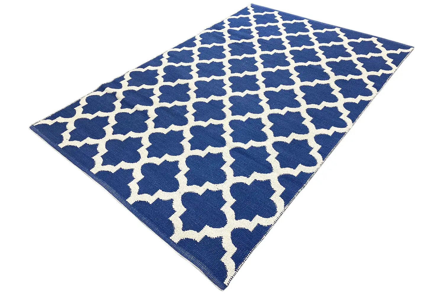 Moderner Kelim - Samak 03 Blue - German Carpet Shop