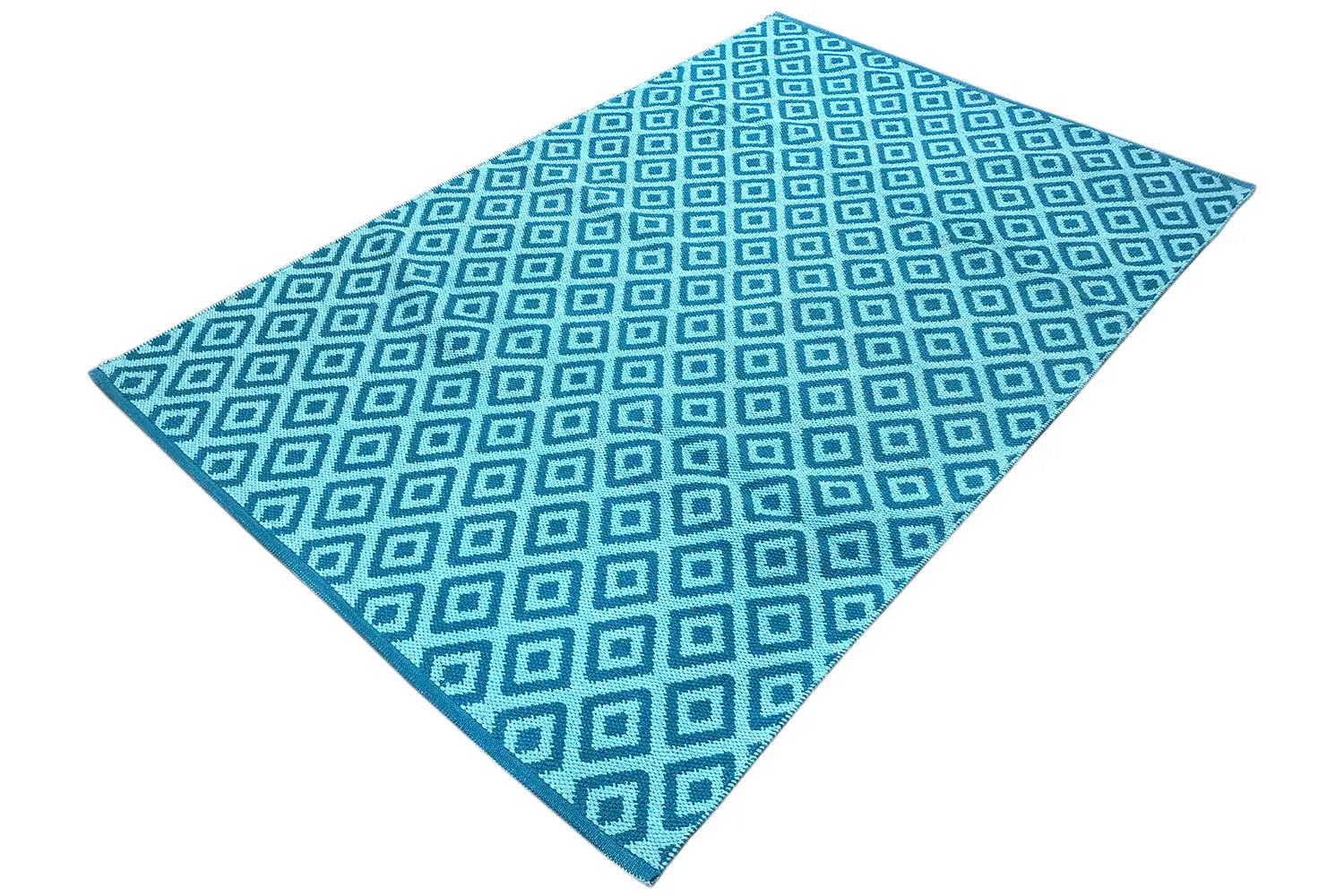 Moderner Kelim - Samak 04 Blue - German Carpet Shop