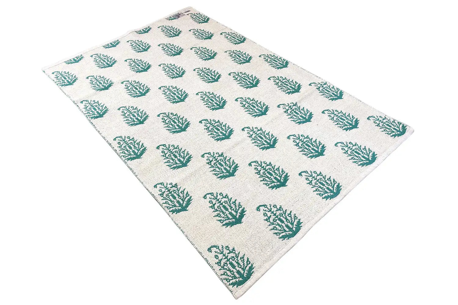 Moderne Kelim - Samak 06 Green - German Carpet Shop