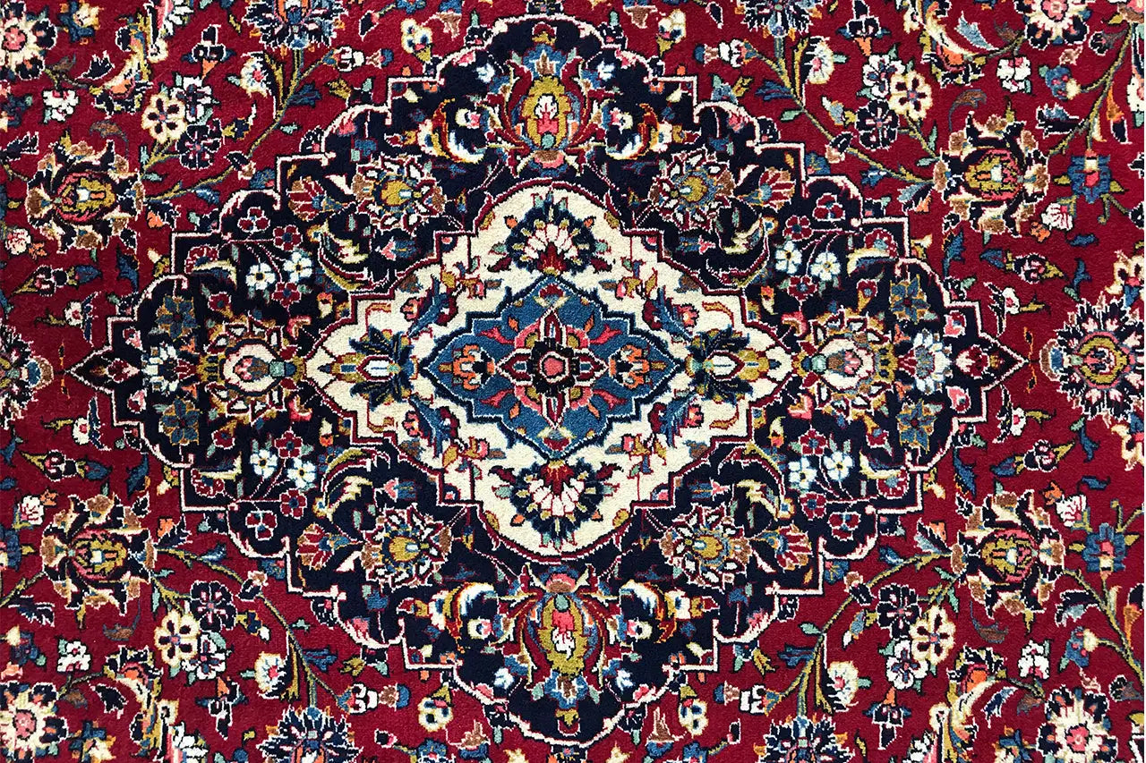 Keshan - Rot (400x288 cm) - German Carpet Shop
