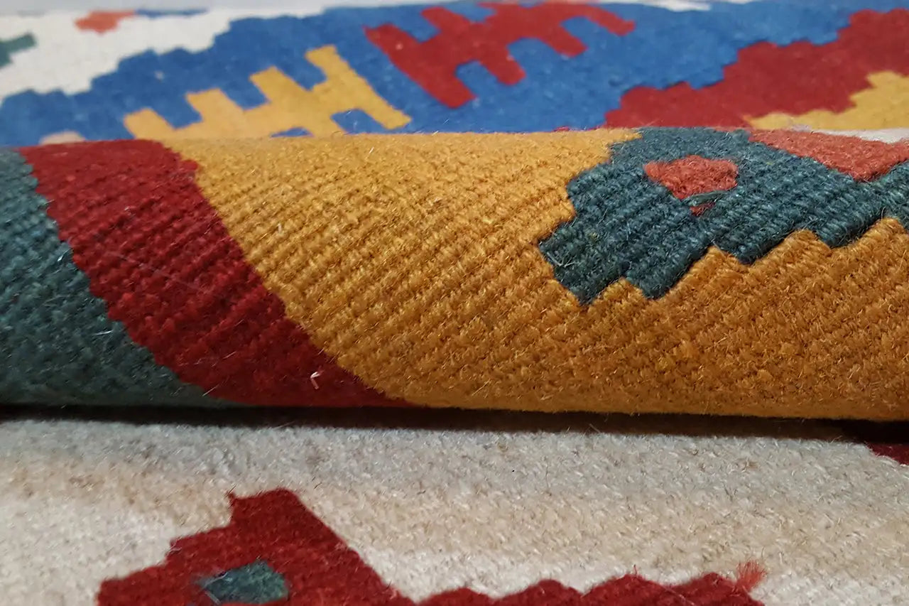 Kilim Qashqai - 802428 (250x168 cm) - Premium Kelim from German Carpet Shop - Just €359! Shop now at German Carpet Shop