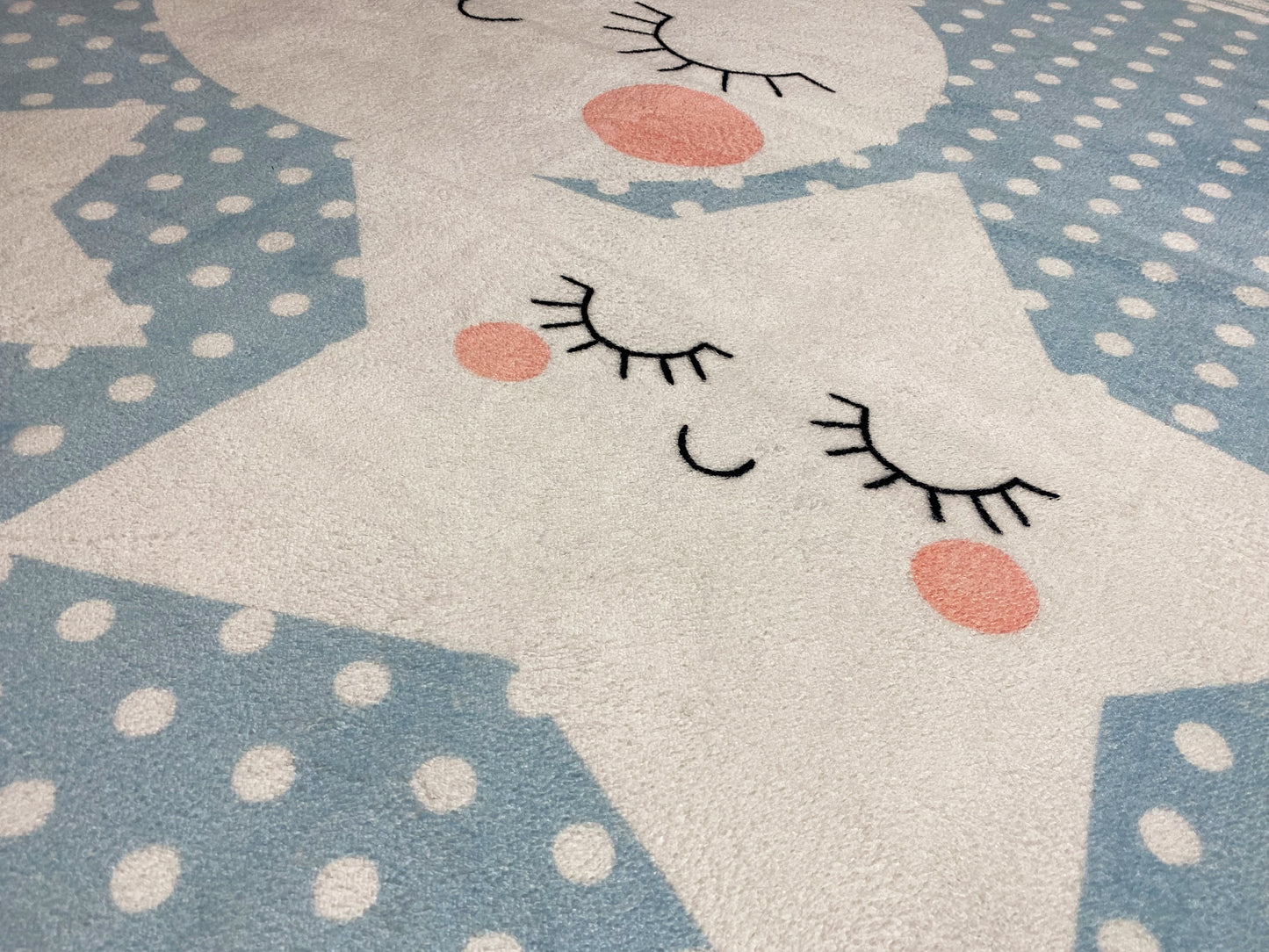 子供用ラグ「スターズワールド」、ブルー、140x200 cm