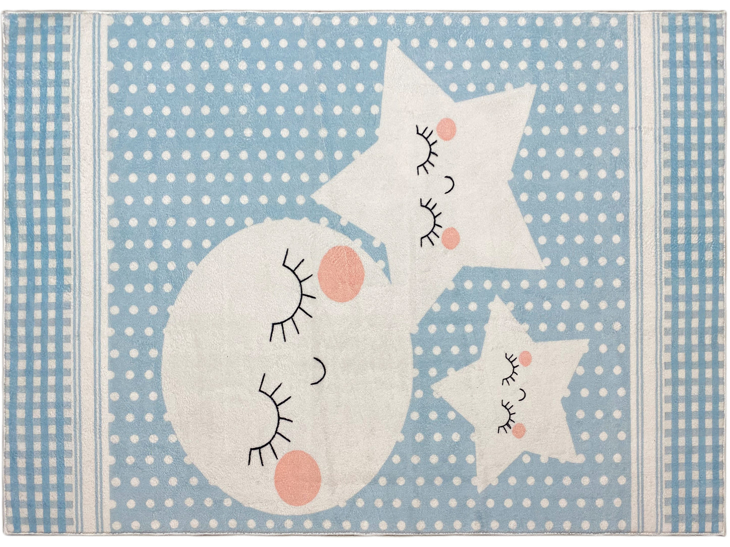 子供用ラグ「スターズワールド」、ブルー、140x200 cm