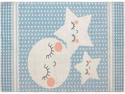 子供用ラグ「スターズワールド」、ブルー、140x200 cm