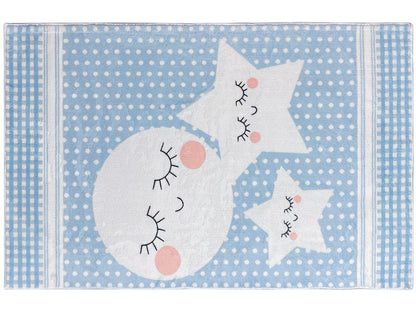 子供用ラグ「スターズワールド」、ブルー、140x200 cm