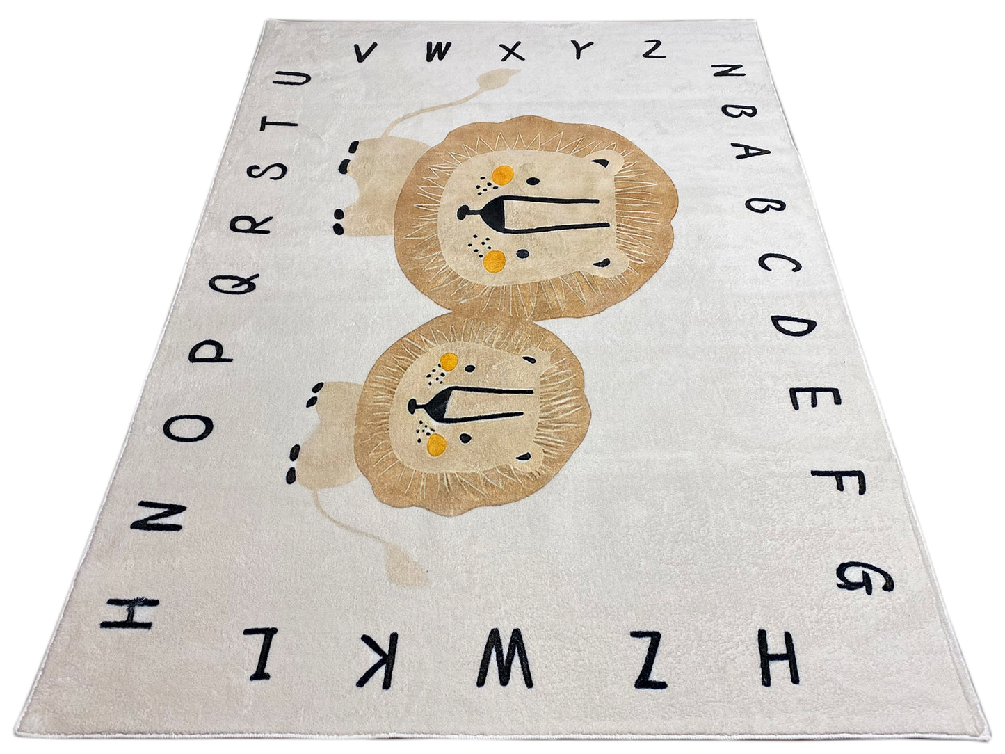子供用ラグ「ライオン」、ベージュ、140x200 cm