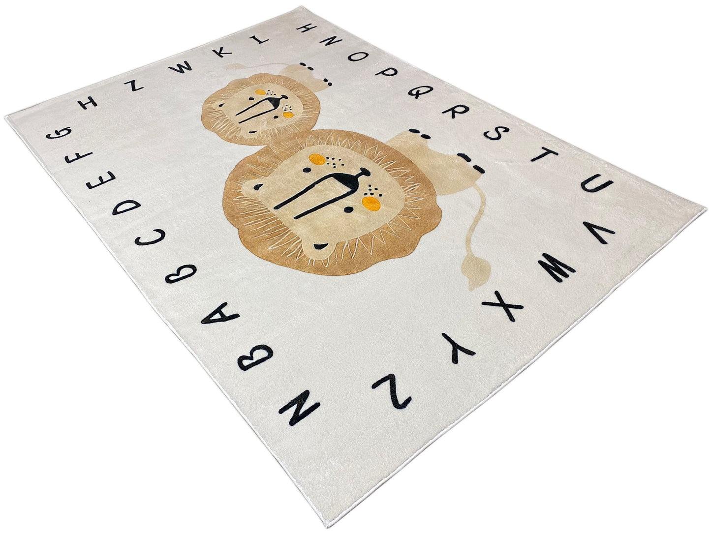 子供用ラグ「ライオン」、ベージュ、140x200 cm