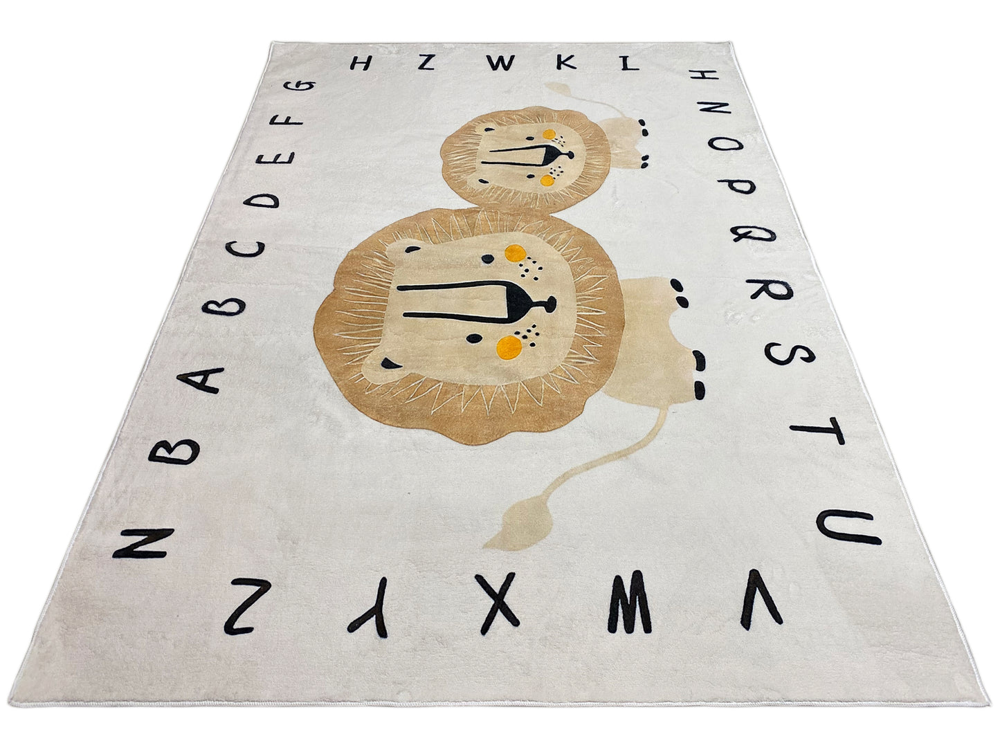 子供用ラグ「ライオン」、ベージュ、160x230 cm