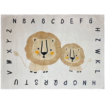 子供用ラグ「ライオン」、ベージュ、160x230 cm