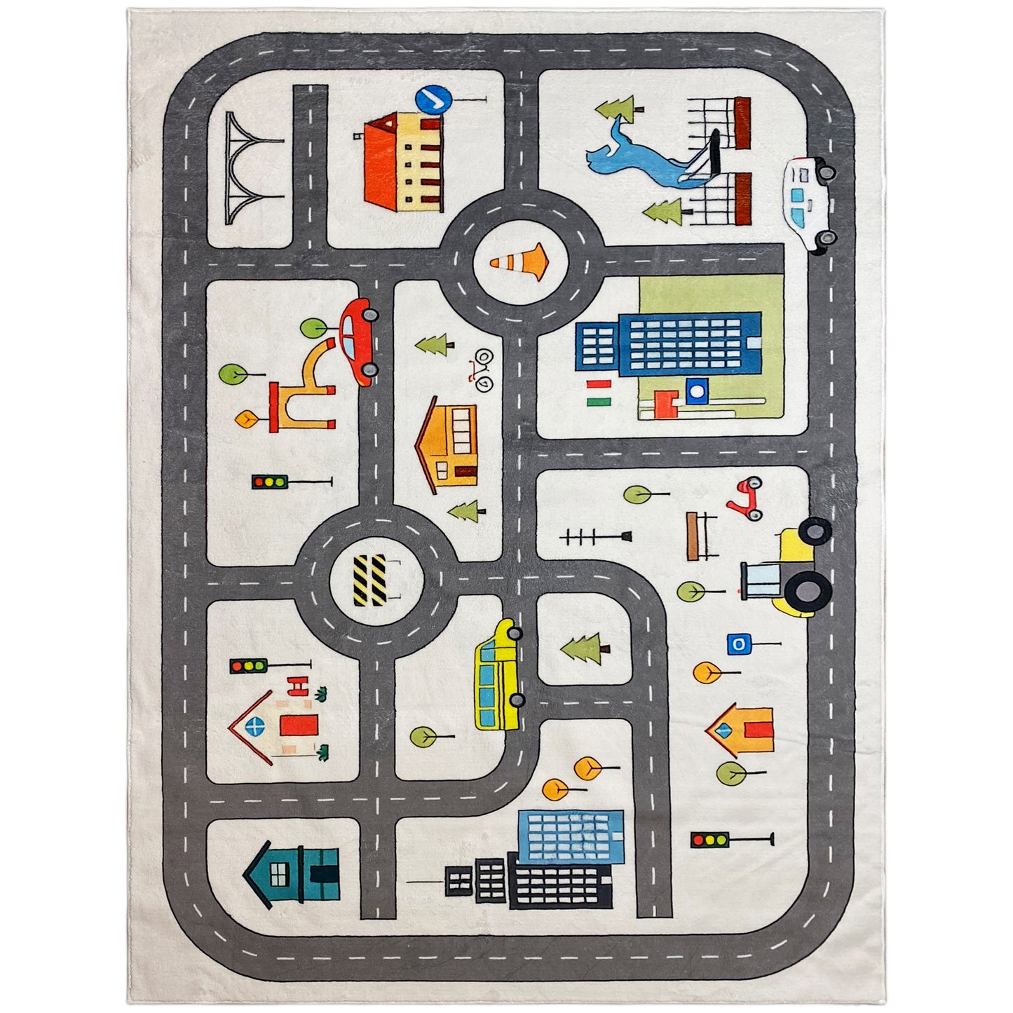 子供用絨毯「ストラーセ」、グレー、160x230 cm