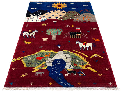 Gabbeh Luri Teppich - 145x100 cm