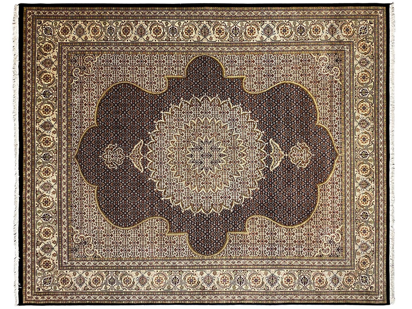 インドタブリーズカーペット - 303x247cm