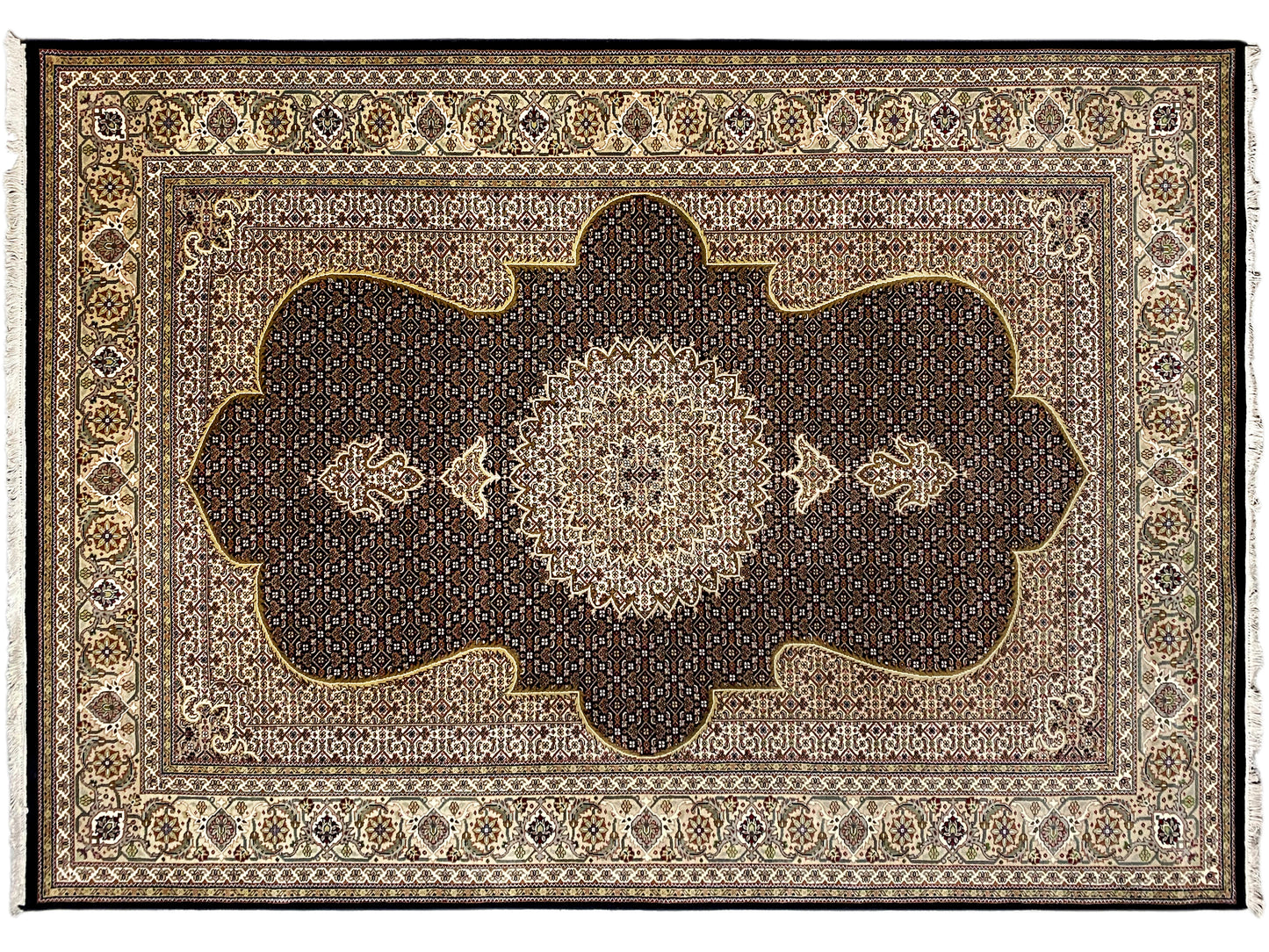 インドタブリーズカーペット - 298x198cm