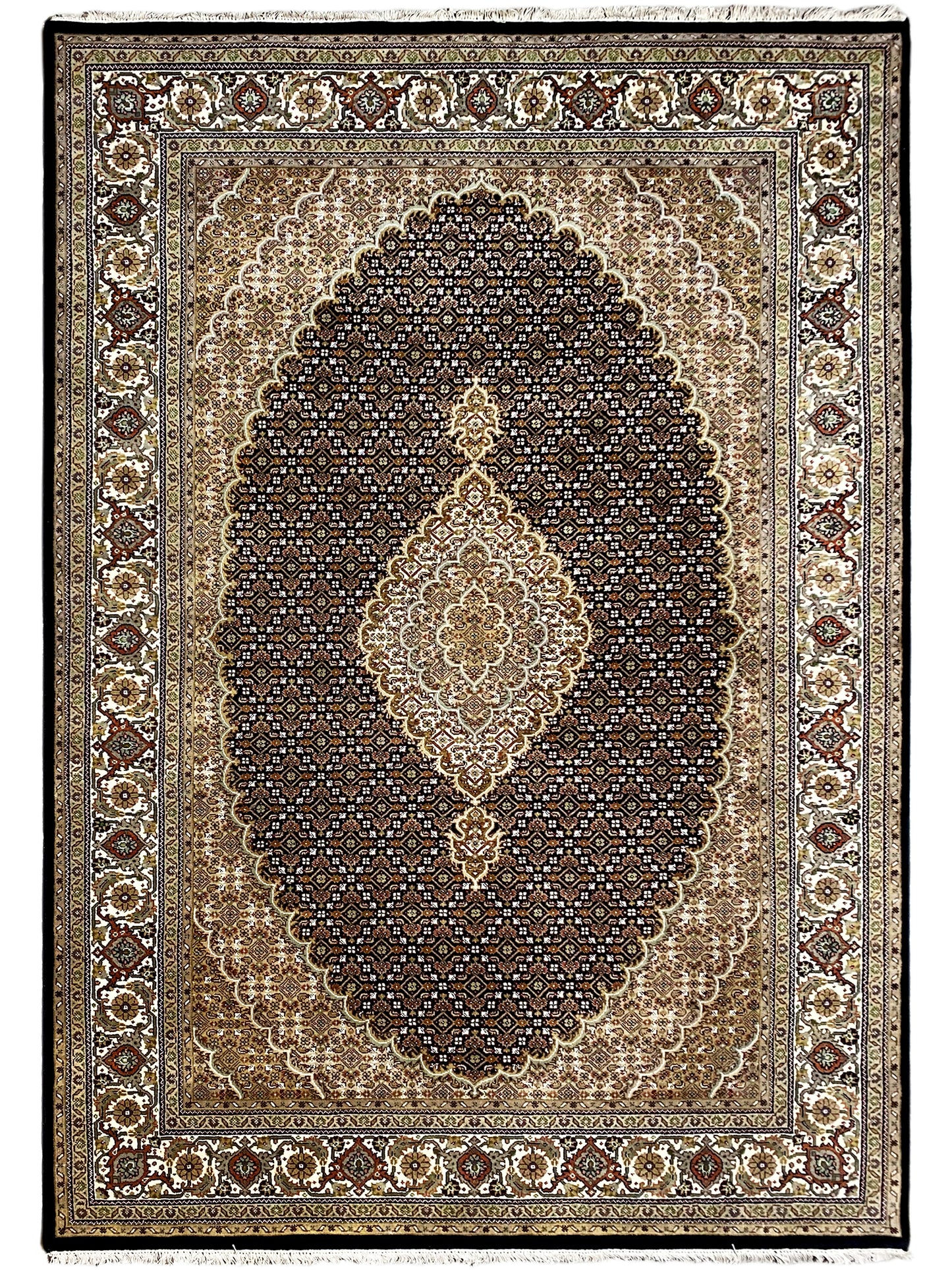 インドタブリーズカーペット - 298x194cm