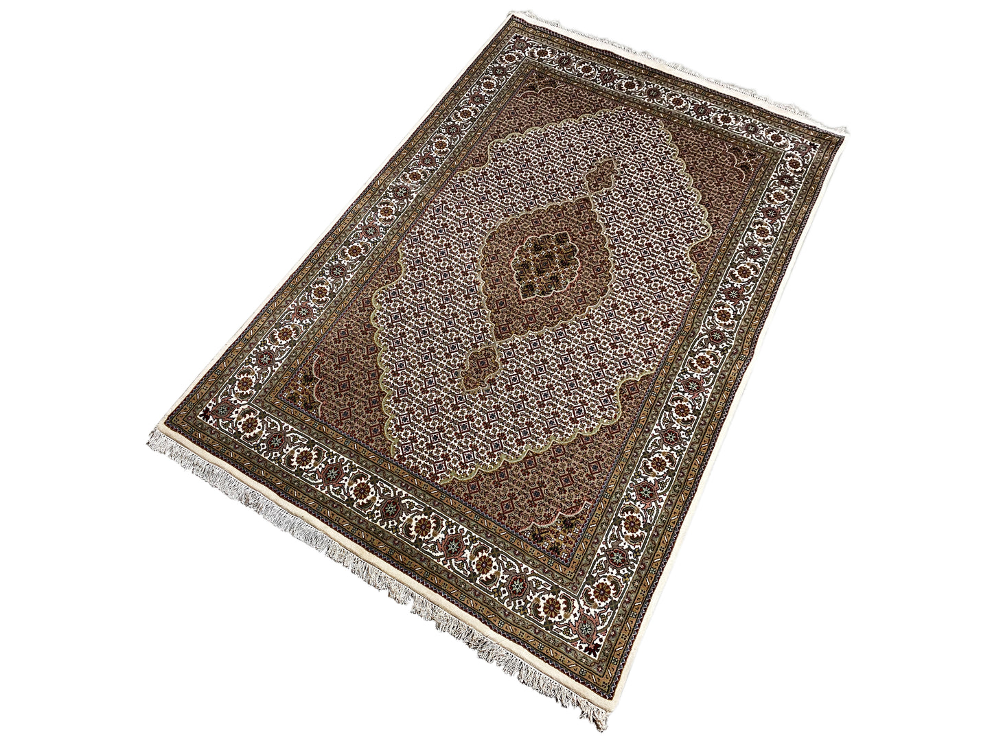 インド タブリーズ カーペット - 1419411 (245x173 cm)