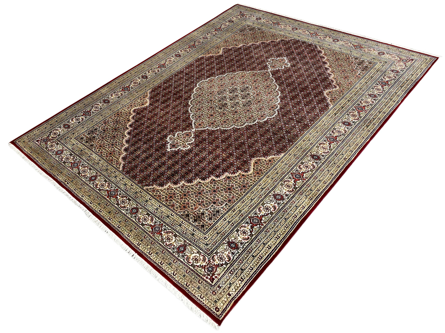 インド タブリーズ カーペット - 719392 (309x199 cm)