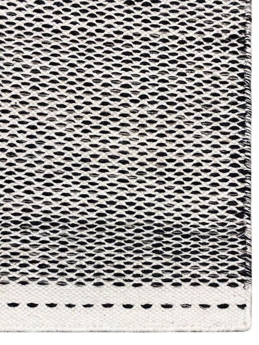 ブラック ケリム絨毯 - 160x230 cm