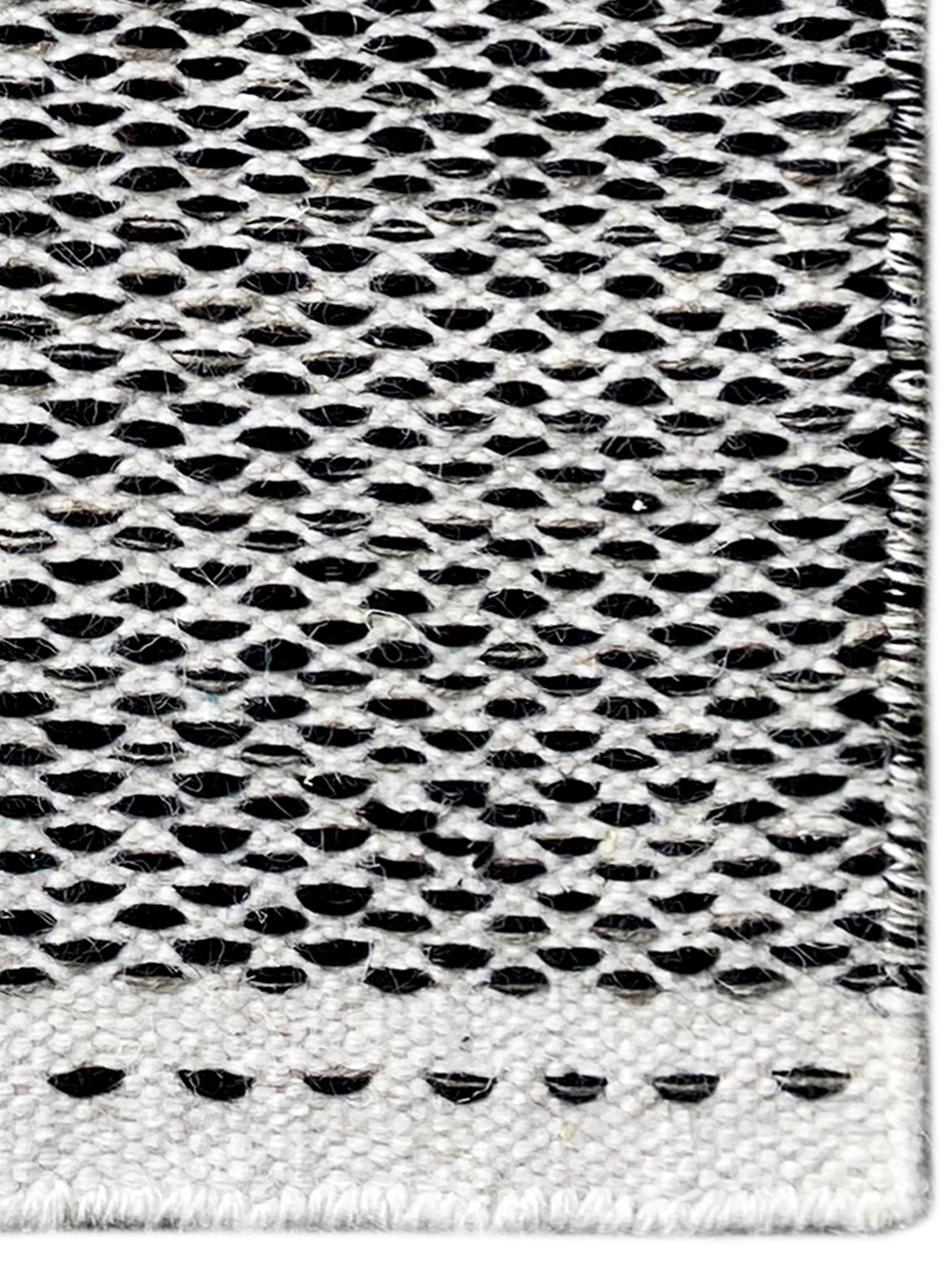 ケリム絨毯 ブラック - 60x90 cm